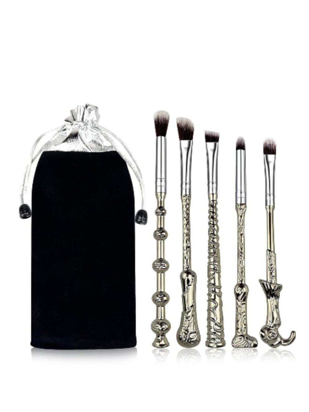 Wand Makeup Brush Set With Storage Bag